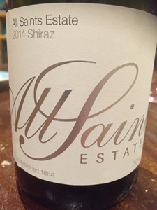 All Saints Estate Shiraz 2014